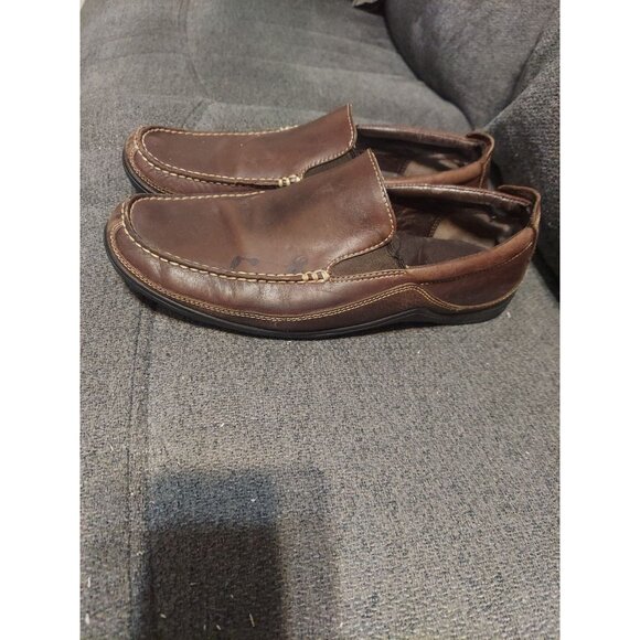 Cole Haan Tucker Venetian Loafer Mens 10M Dark Brown Leather Slip In Shoes - Picture 2 of 10